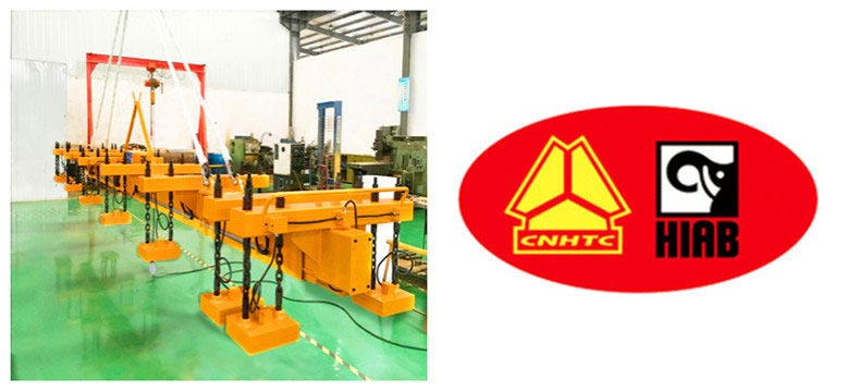 Imán de elevación para placas de acero en Sino Truck Manufacturing