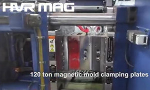 Placas de Sujeción de Molde Magnético de 120 Toneladas en Máquina de Moldeo por Inyección ENGEL