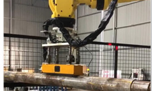 Pinza de Robot Magnético que Manipula Barra Redonda